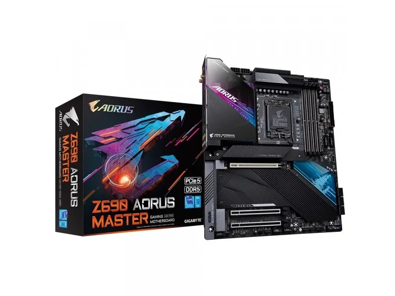 [OUTLET] - Gigabyte Z690 AORUS MASTER, Intel, LGA 1700, Intel® Core™ i5, Intel® Core™ i7, Intel® Core™ i9, LGA 1700, DDR5-SDRAM, 128 GB