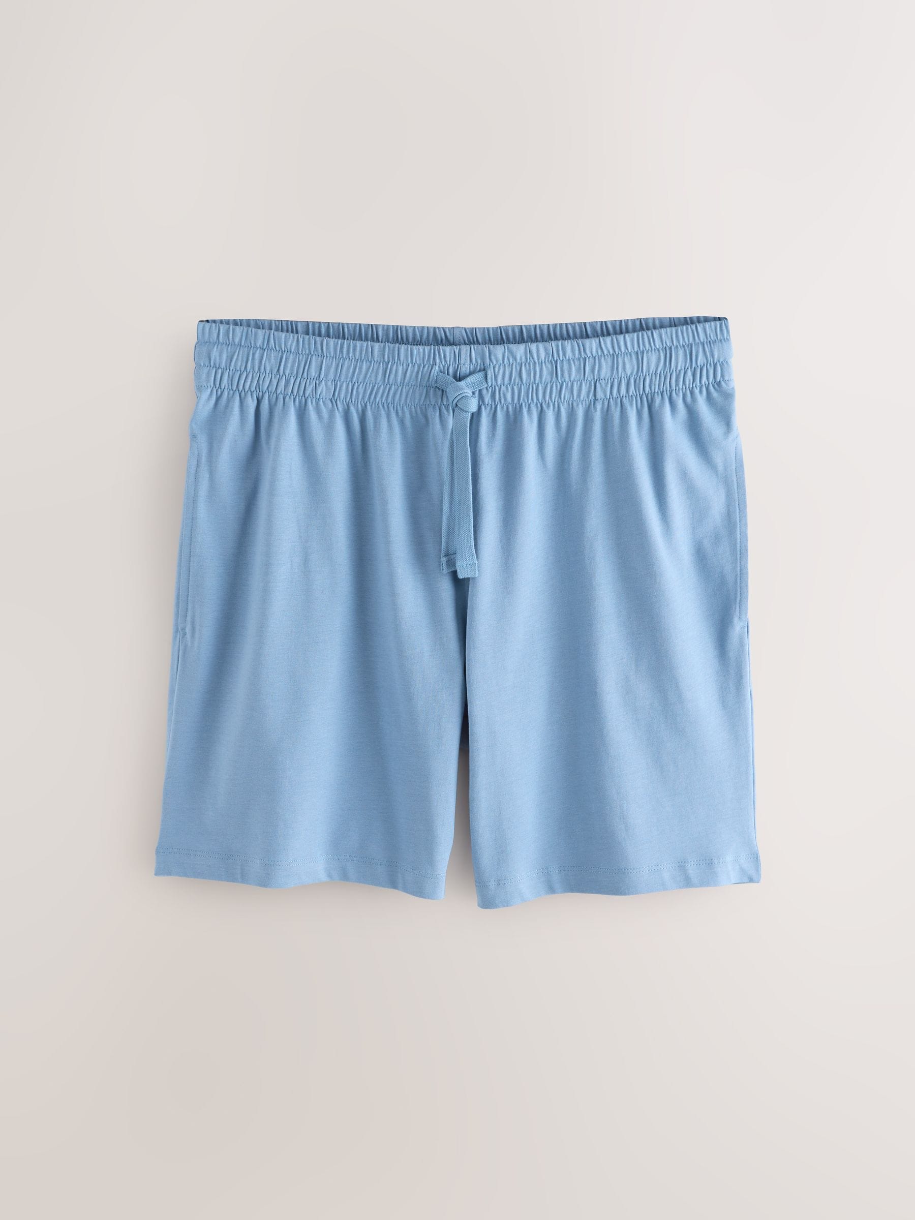 Marineblauw/grijs/blauw - Set van 3 jersey pyjamashorts