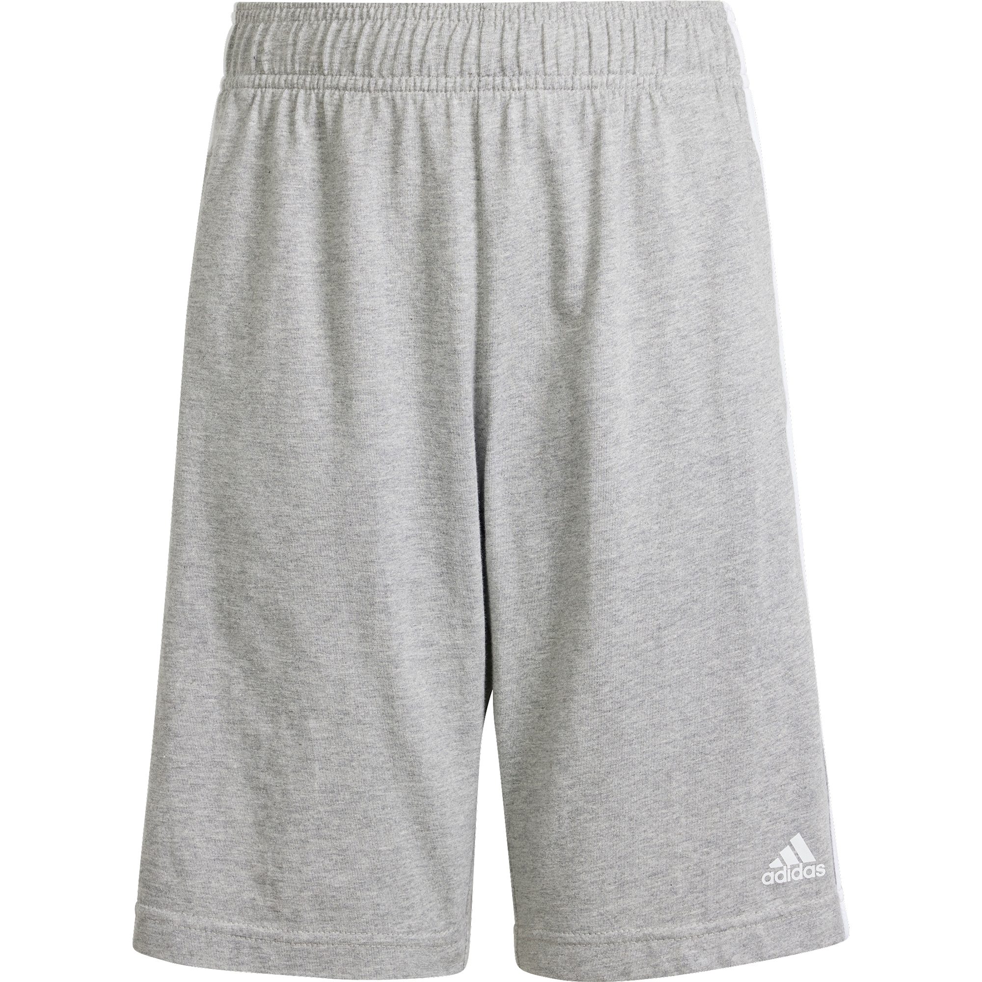 adidas Essentials 3-Streifen Knit Shorts Kinder medium grey heather