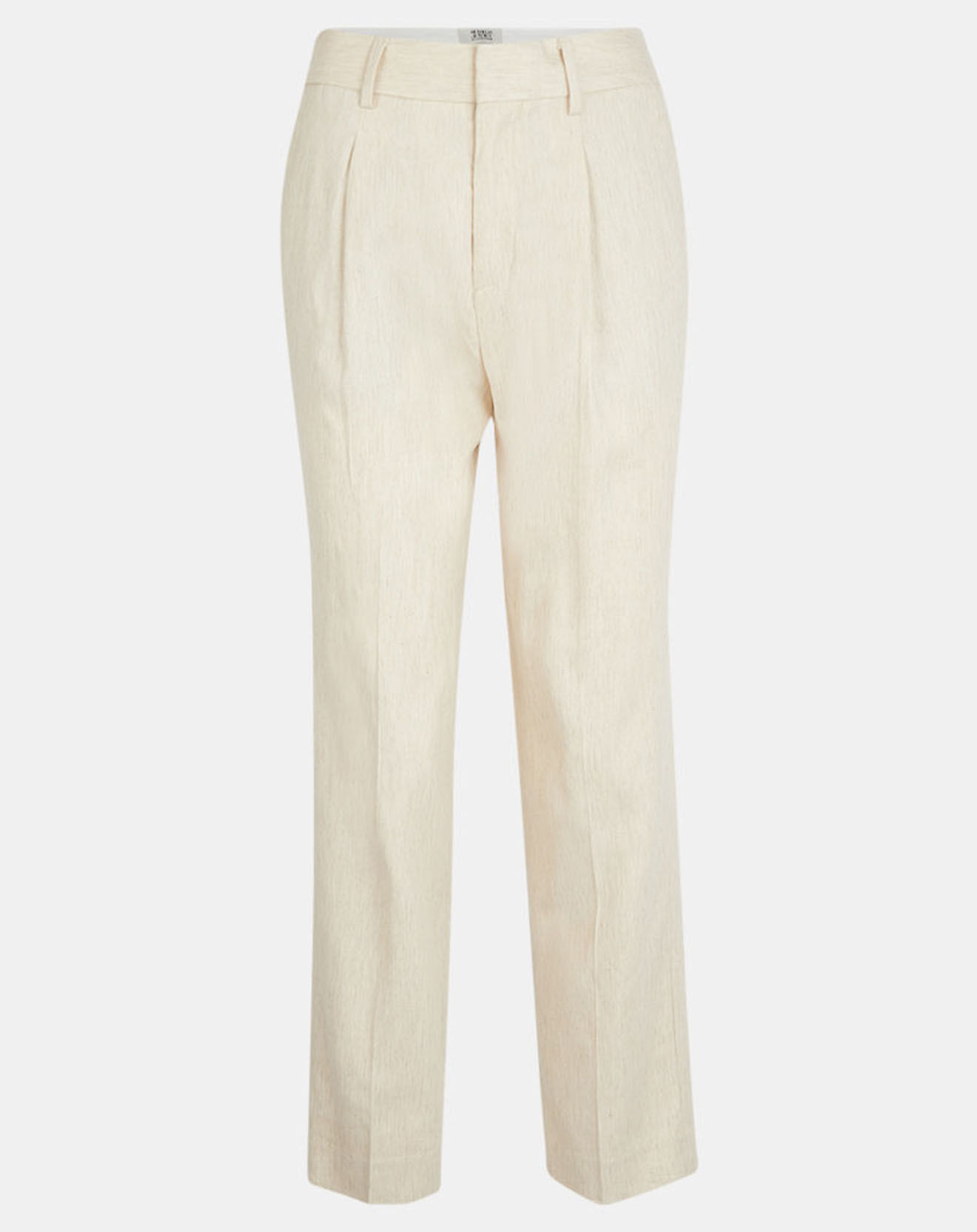 Scotch & Soda Pantalon en Lin mélangé à pinces écru