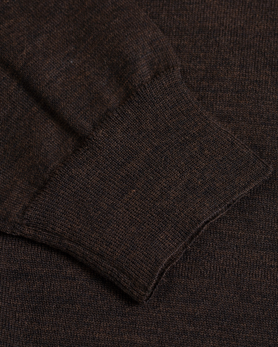 Oscar Jacobson Cole Extra Fine Merino Rollneck Brown