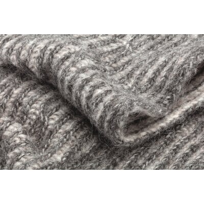Unisex-Loopschal Rippenstrick, grau