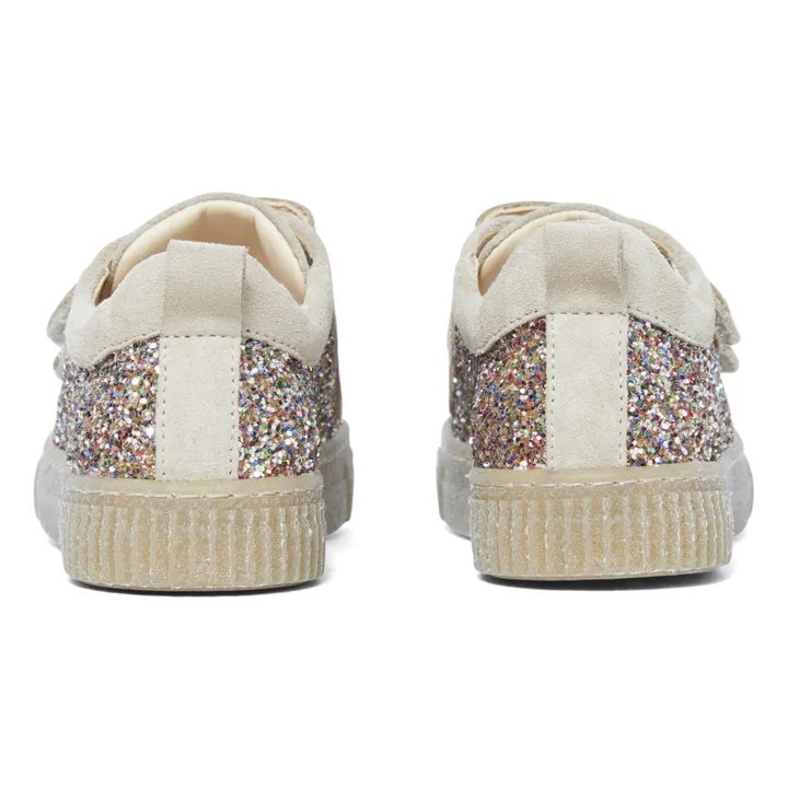 Angulus Baskets Scratchs Paillettes | Beige