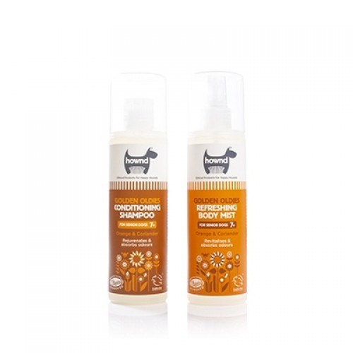 Shampoo e condicionador Hownd Golden Oldies para cães idosos