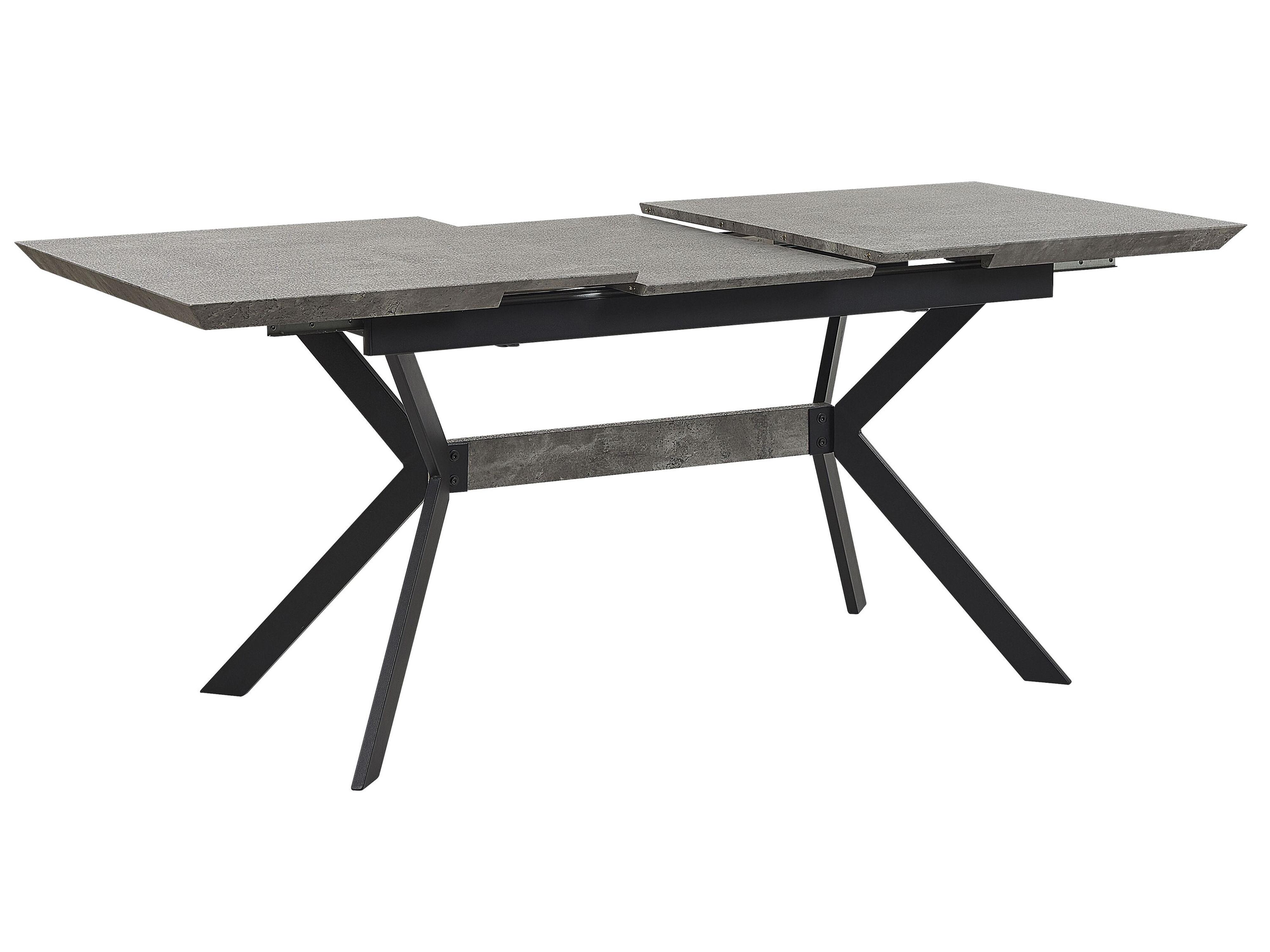 Eettafel uitschuifbaar BENSON Lichtgrijs 80 cm 140/180 cm