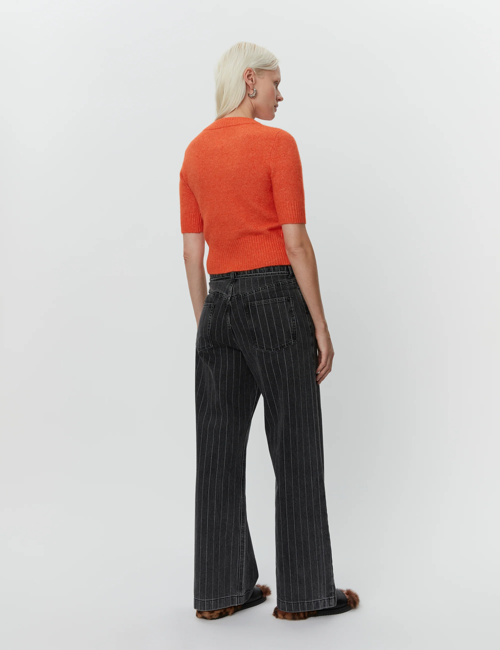DAY Birger et Mikkelsen  Elijah Denim Stripe wide leg jeans - sort