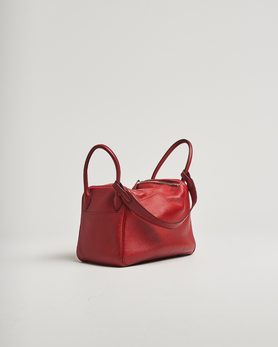 Hermès Pre-Owned Lindy 30 Bag Taurillon Clemence Leather Red