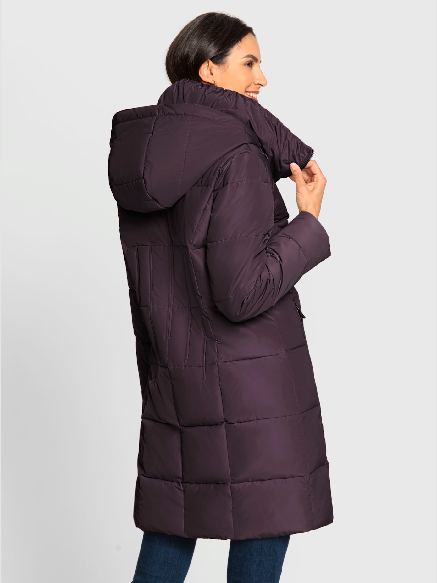 Manteau matelassé brillance discrète