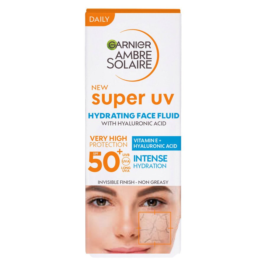 Garnier Ambre Solaire Super UV Hyaluronic Acid Hydrating Fluid SPF50+ 40ml