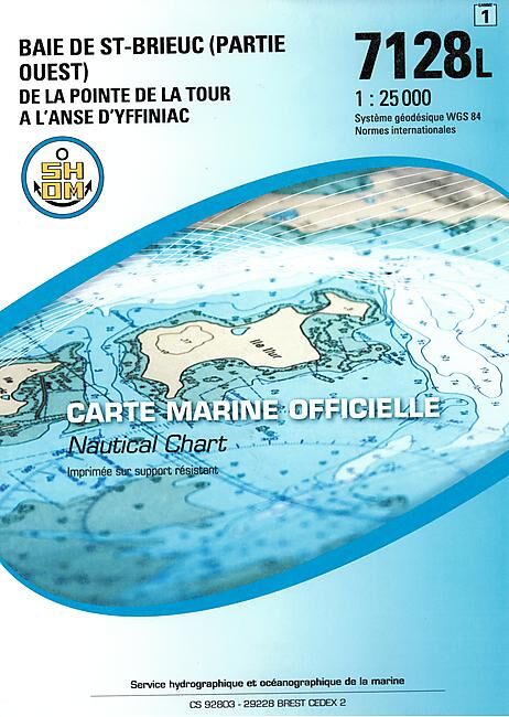 EPSHOM - 7128L BAIE DE SAINT BRIEUC PARTIE OUEST
