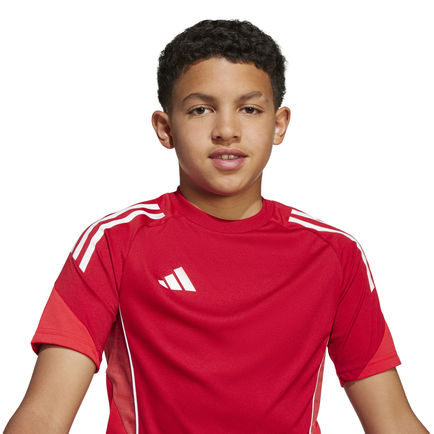 Adidas Tiro 25 Competition Trainingsshirt Kids Rood Wit