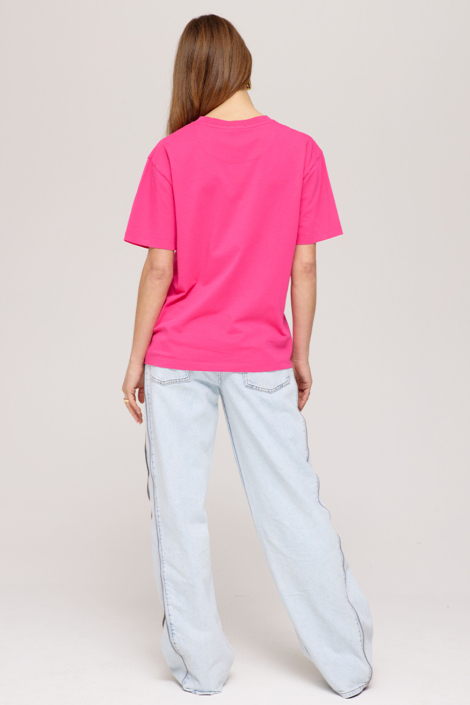 Harper & Yve roze dames t-shirt