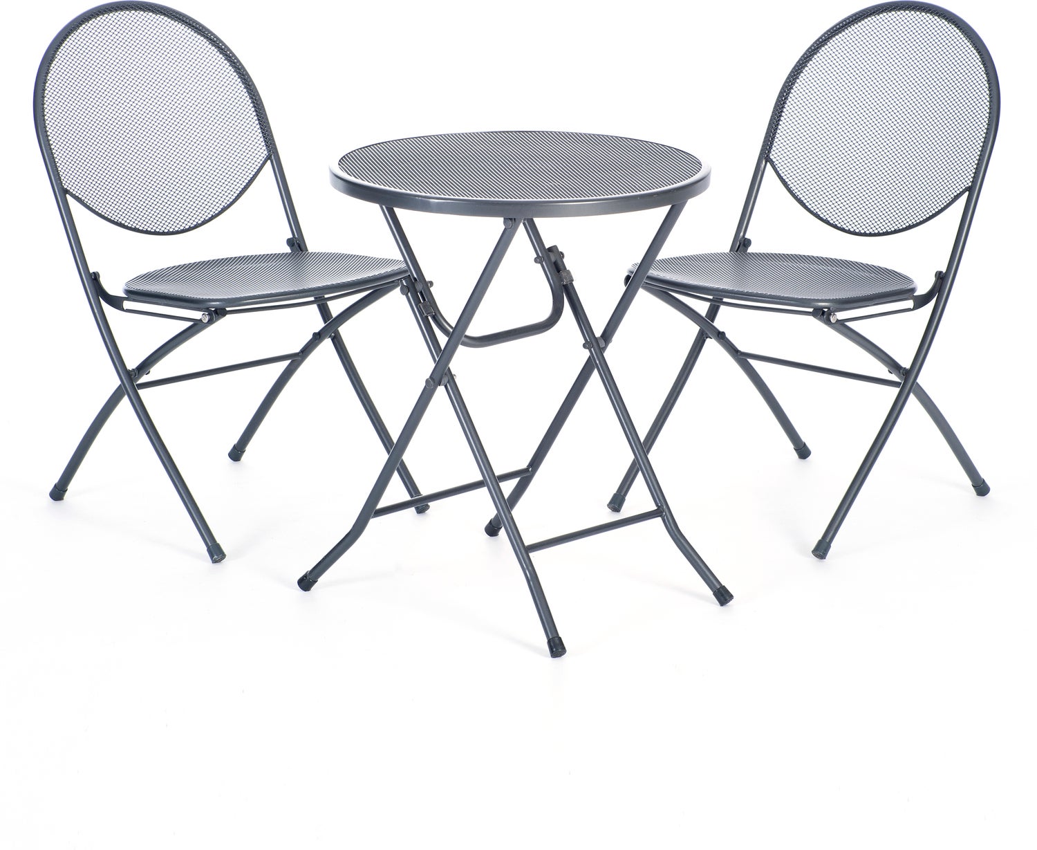 Intratuin klaptafel Max antraciet D 60 H 72 cm
