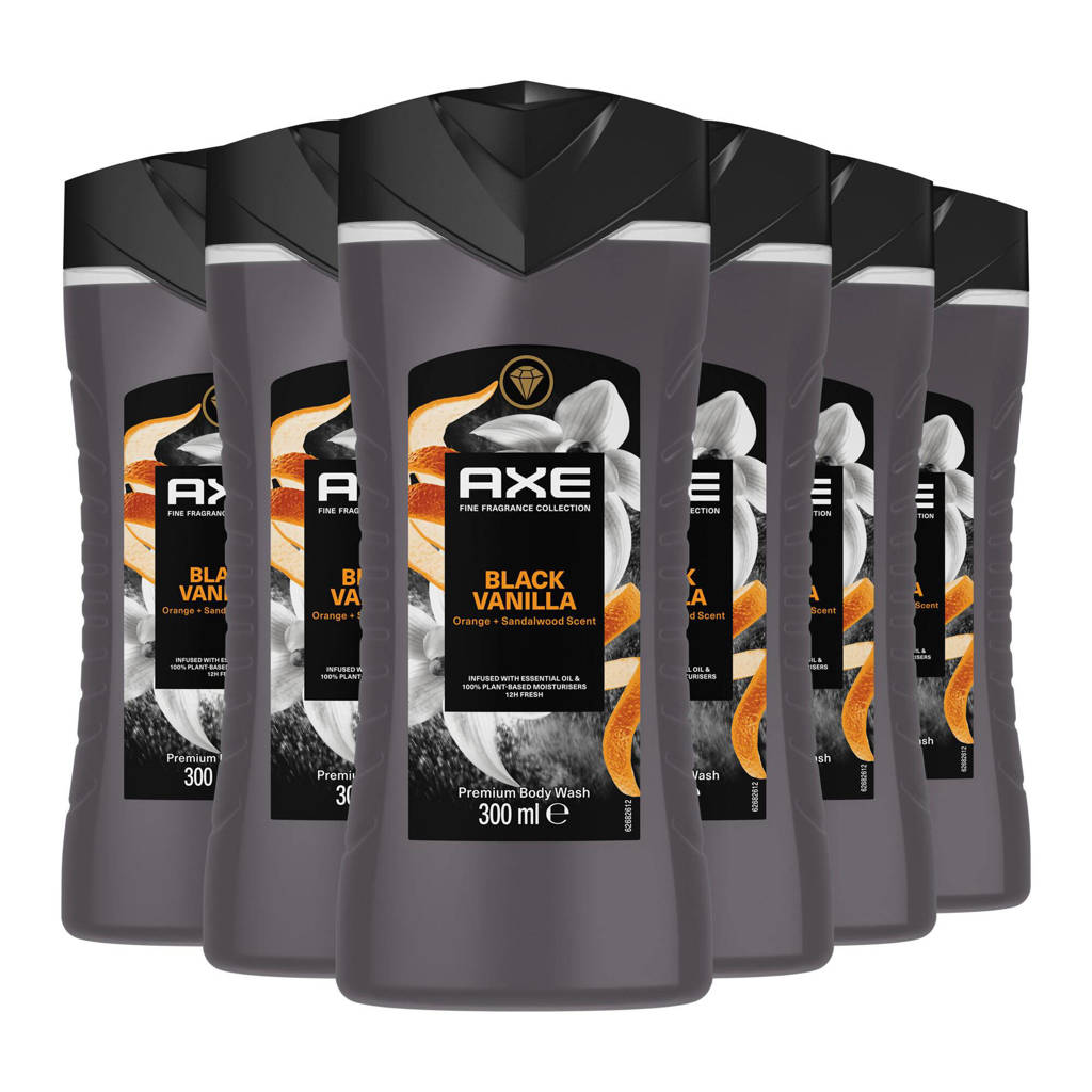 Black Vanilla premium douchegel - 6 x 300 ml