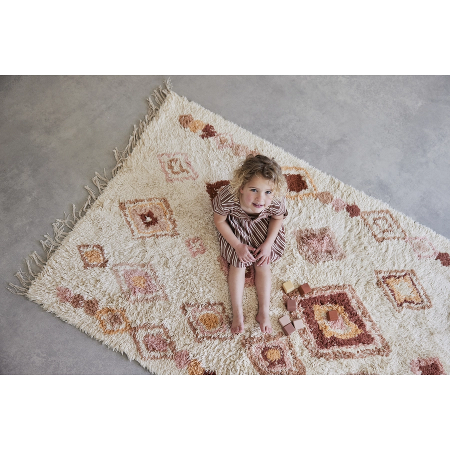 Tapis Petit Kinderteppich Inez pink multi 180 x 120 cm