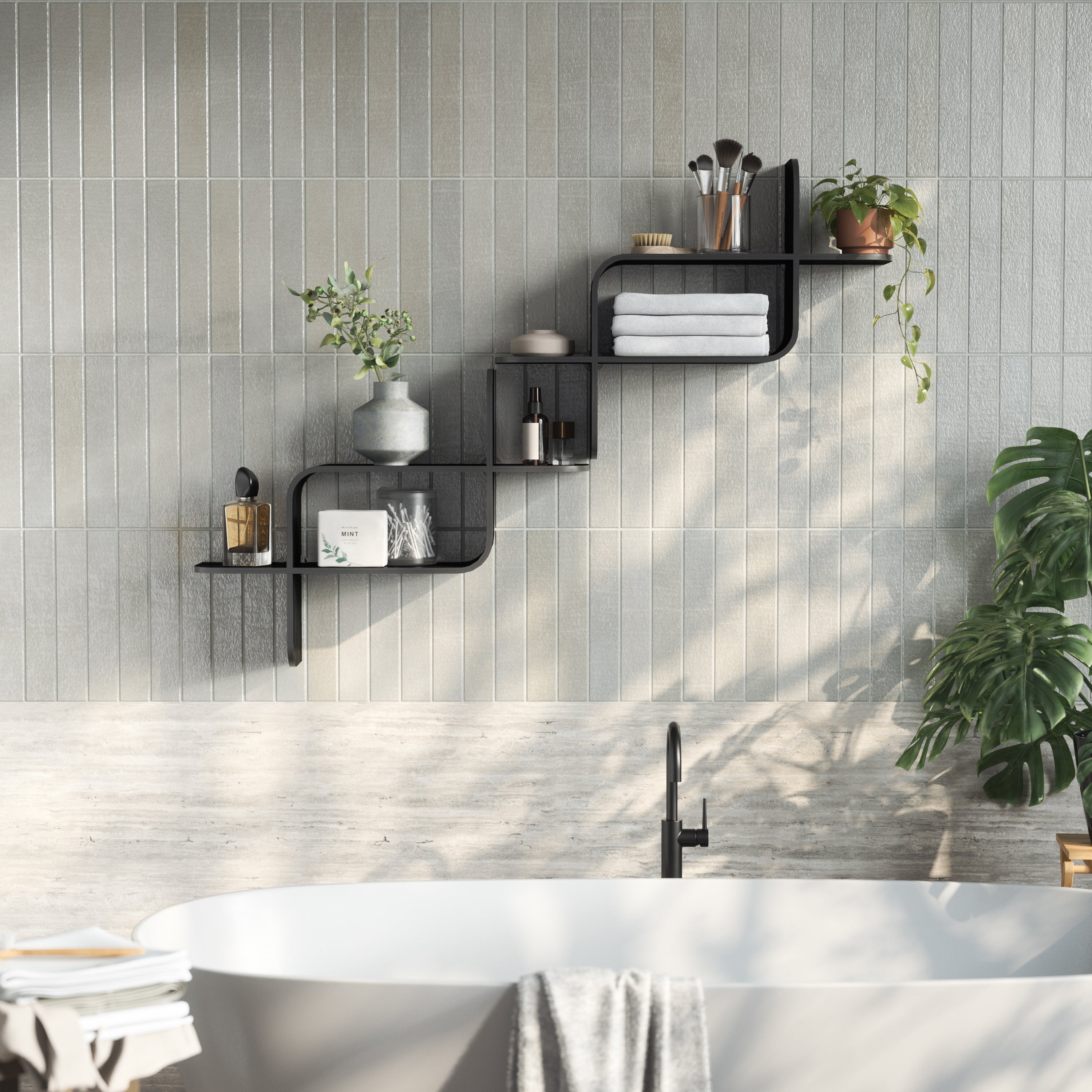 Umbra Montage Wandplank - Zwart
