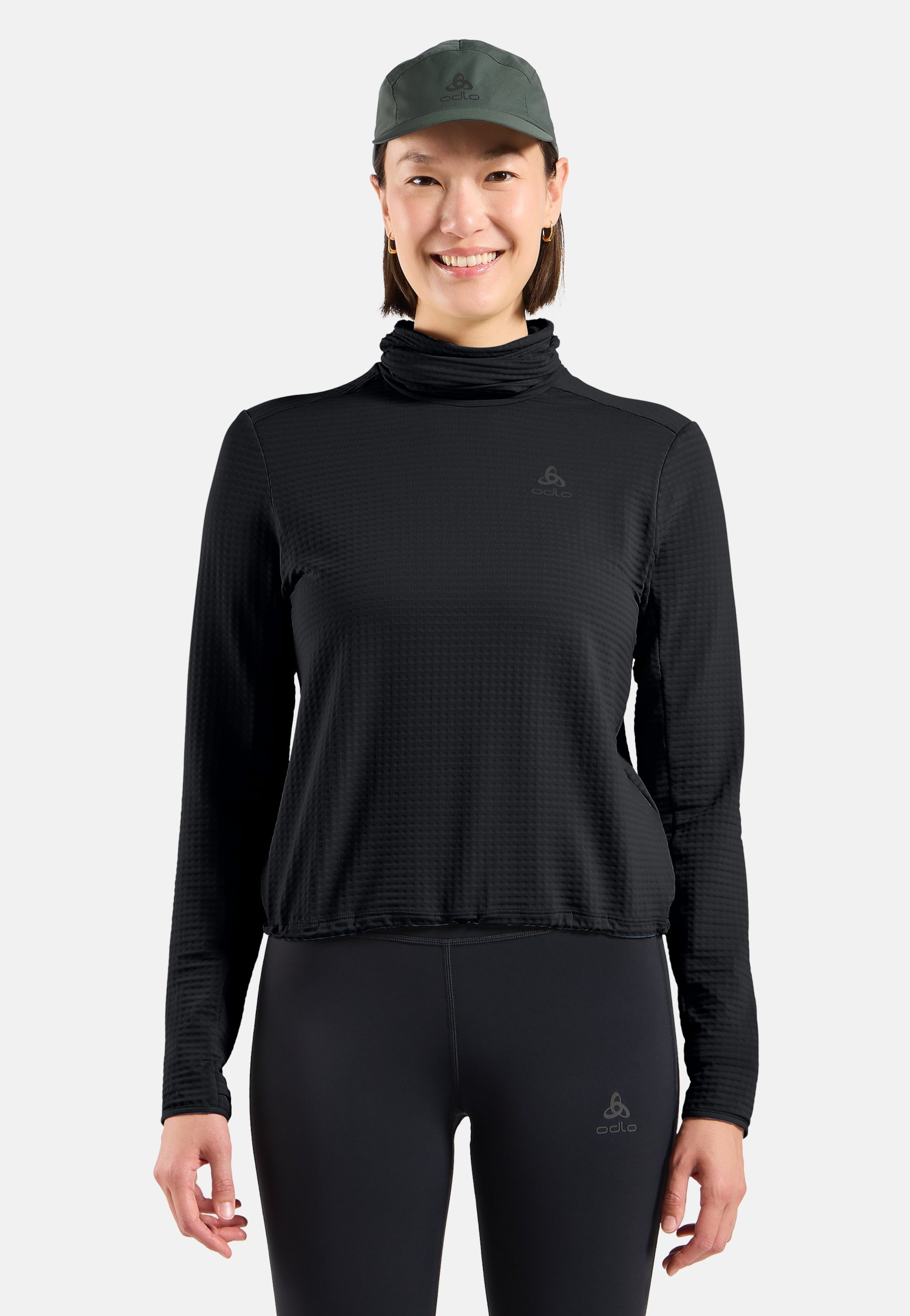 Essentials Thermal Laufshirt mit Rollkragen in black
