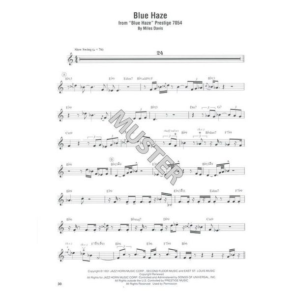Hal Leonard Miles Davis Omnibook C