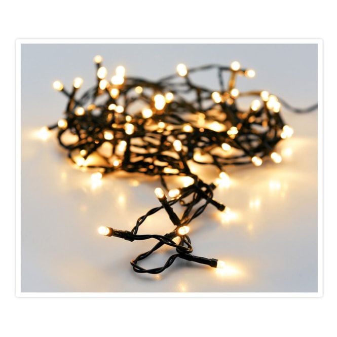 120er LED-Lichterkette - ca. 9 m - Kabel: grün