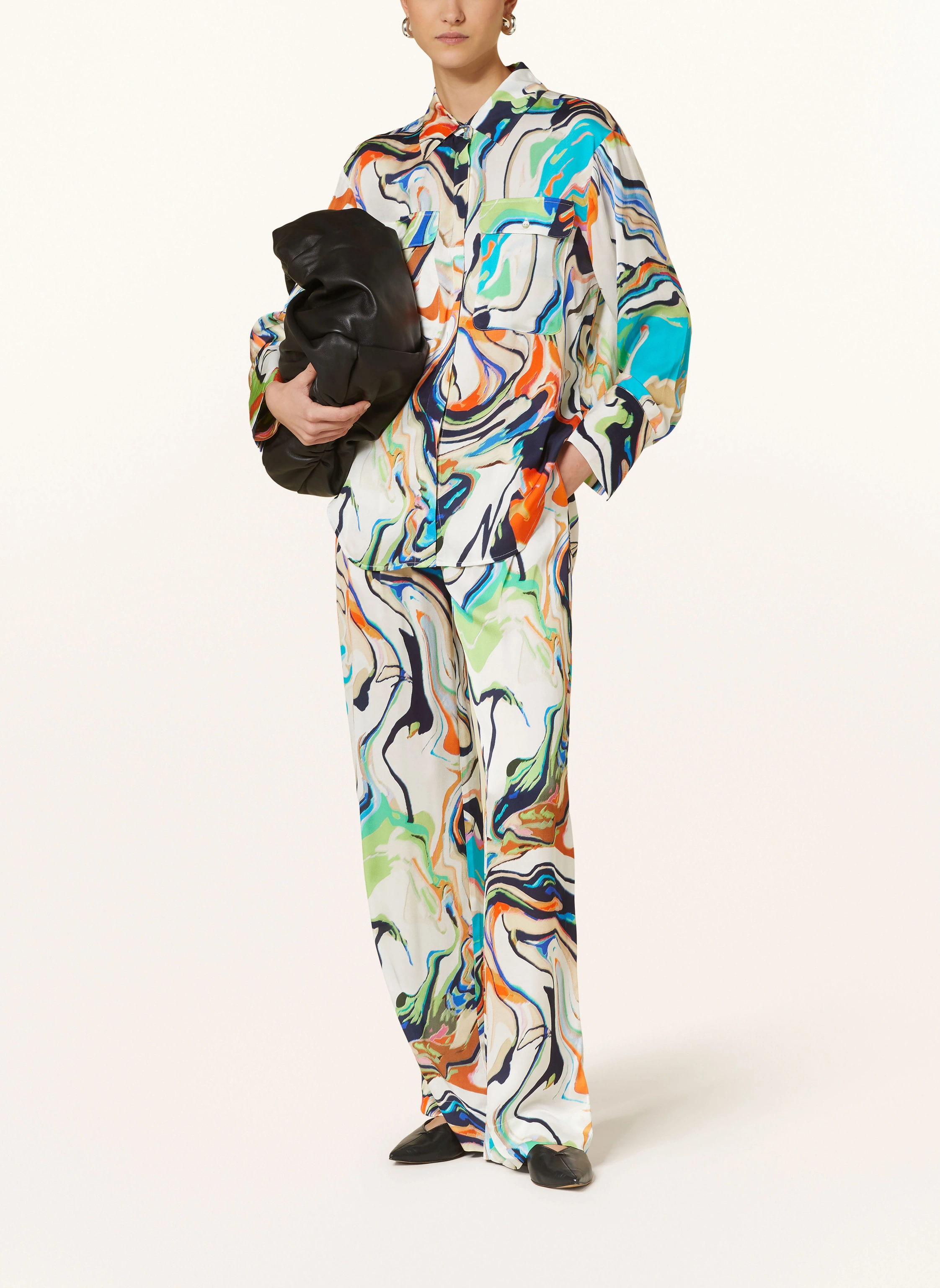 MRS & HUGS Marlenehose aus Satin