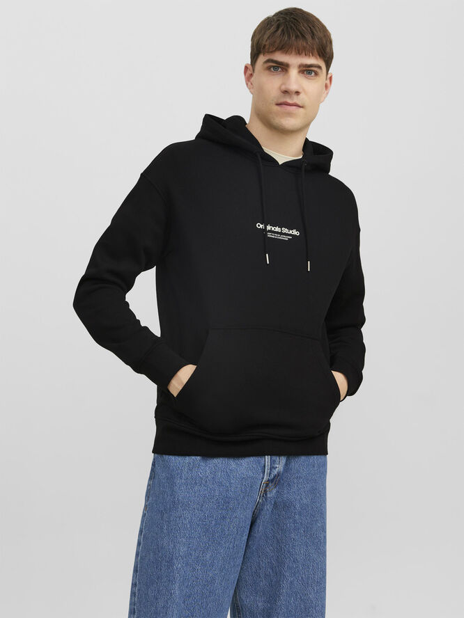 Jack & Jones JORVESTERBRO SWEAT HOOD NOOS Sort