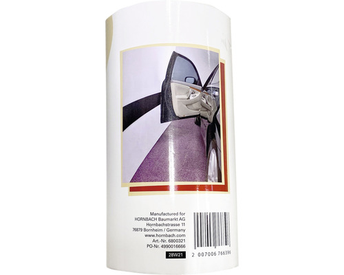 Autodeurbeschermstrip, zwart, 20x200 cm