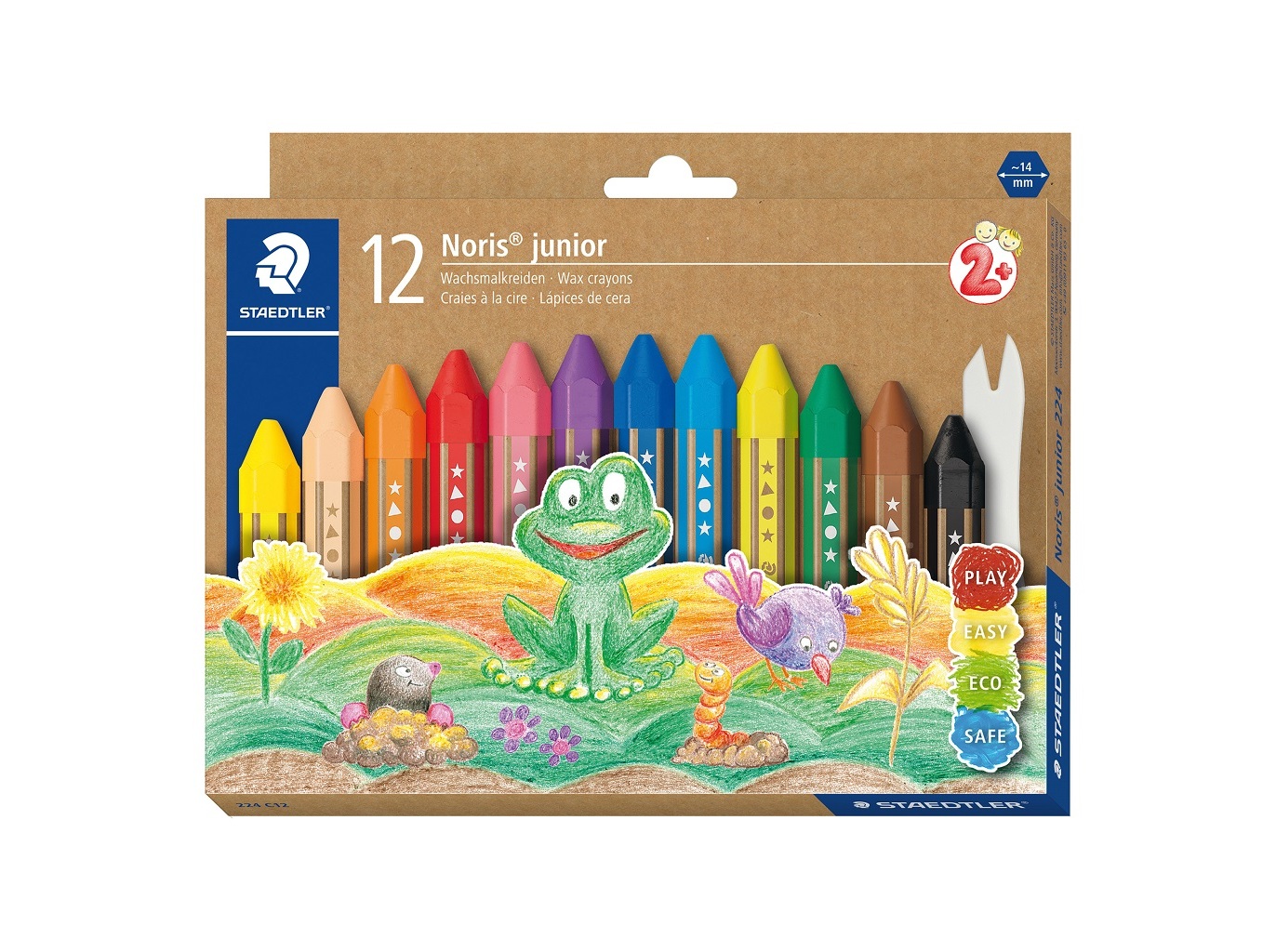 LÁPIS CERA NORIS STAEDTLER JUNIOR 12 UNIDADES