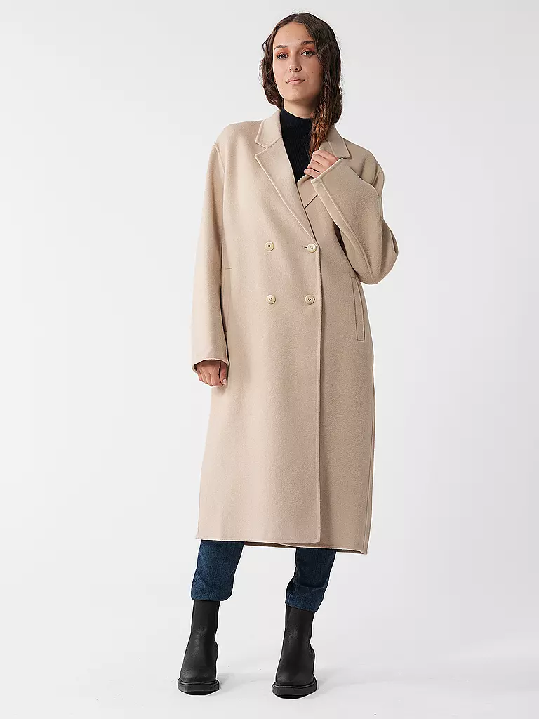 PENN&INK Wollmantel creme