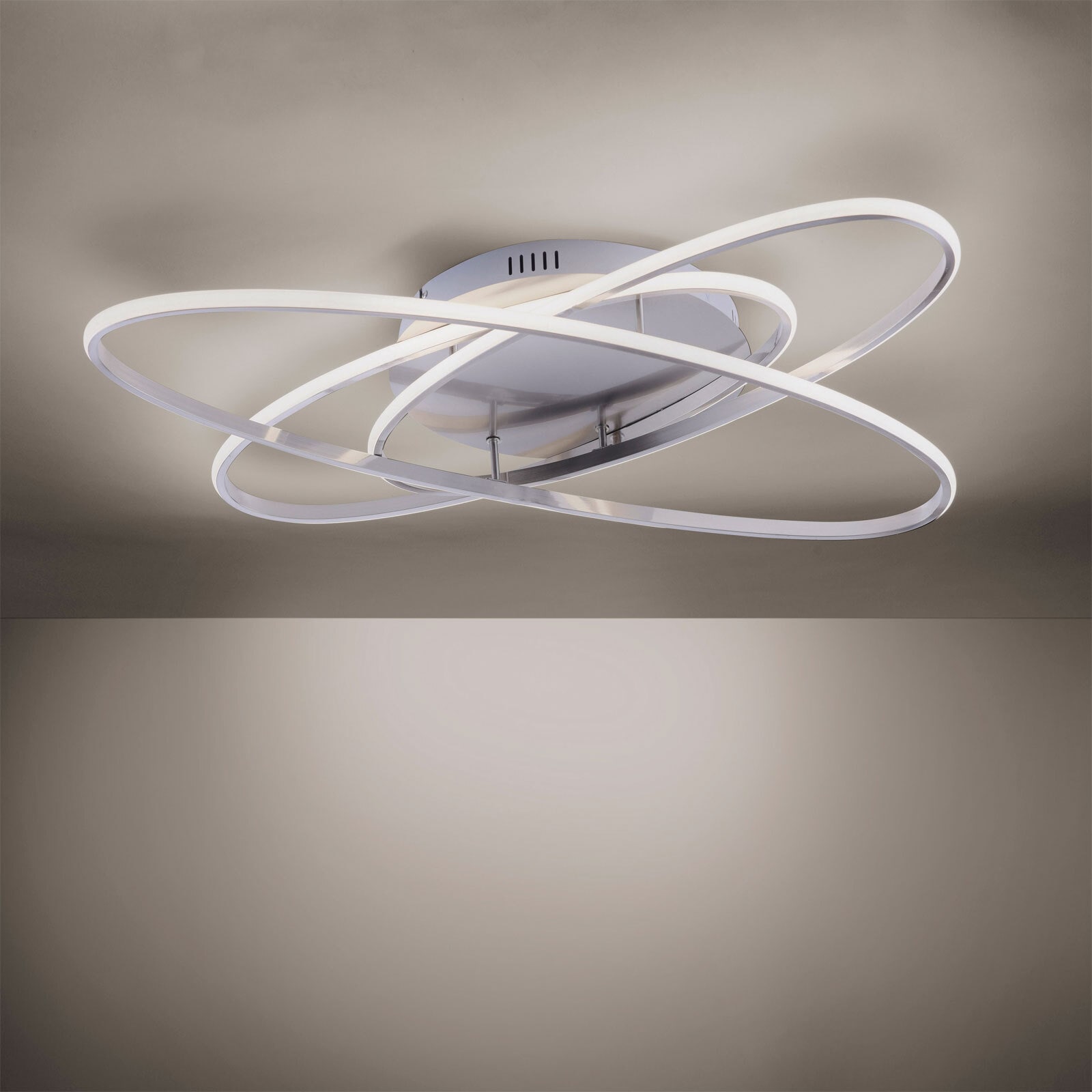 Deckenleuchte Malik stahlfarbig 80cm