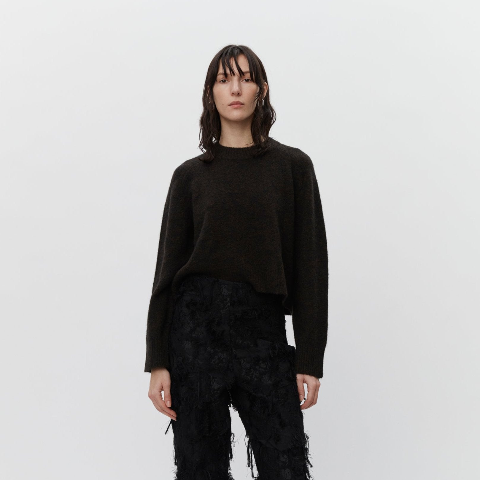 DAY Birger et Mikkelsen  Beck striktrøje - Dark Brown Mel