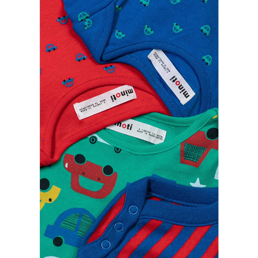 Minoti 7er Pack Bodys mit Allover-Print