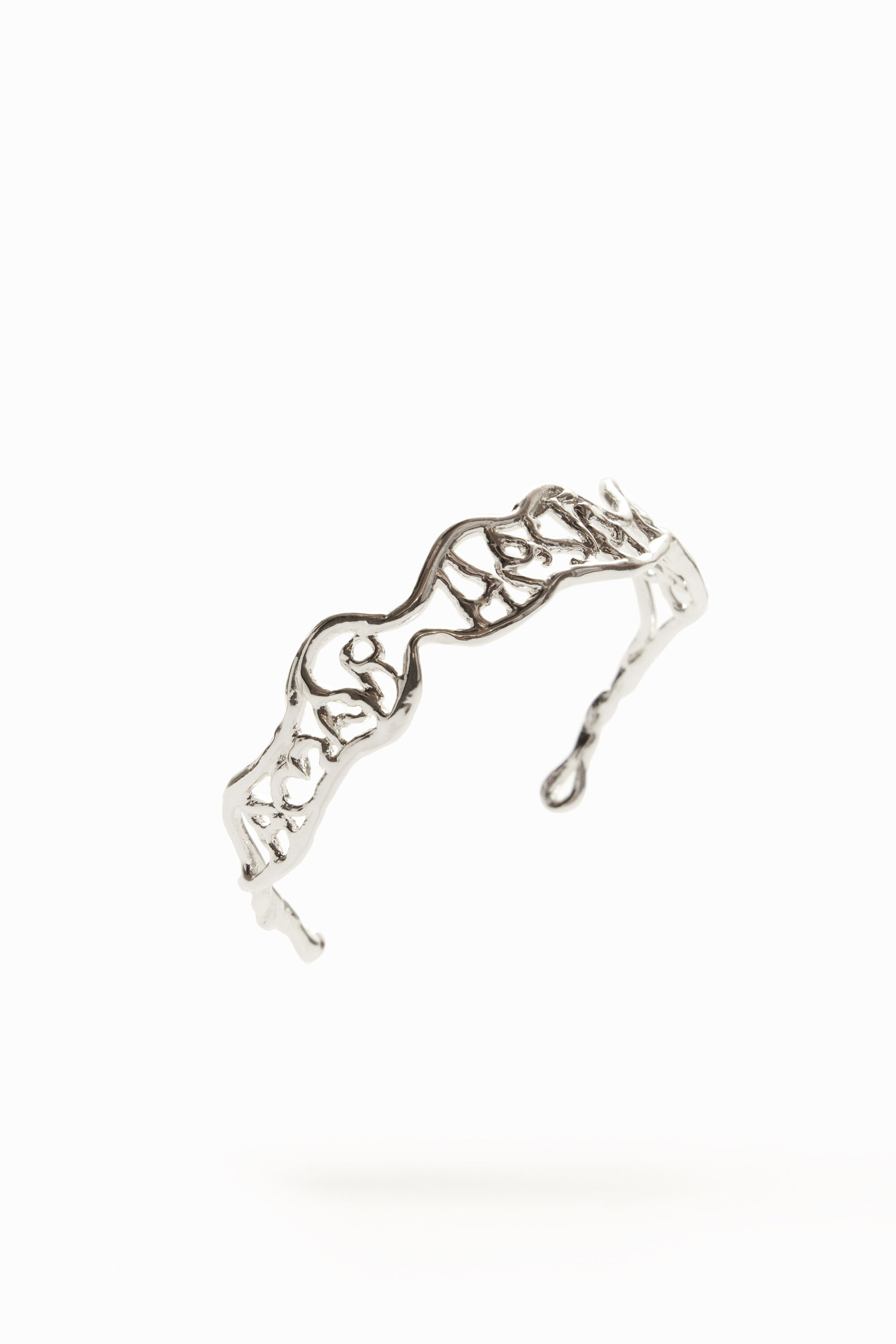 Bracelet fin message plaqué argent Zalio
