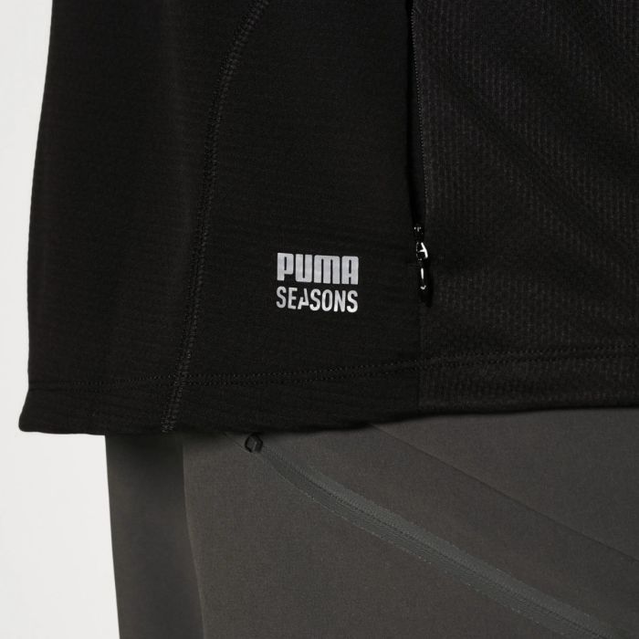 Puma Herre Trøjer Seasons Polypropylene Rain Long Sleeve Sort