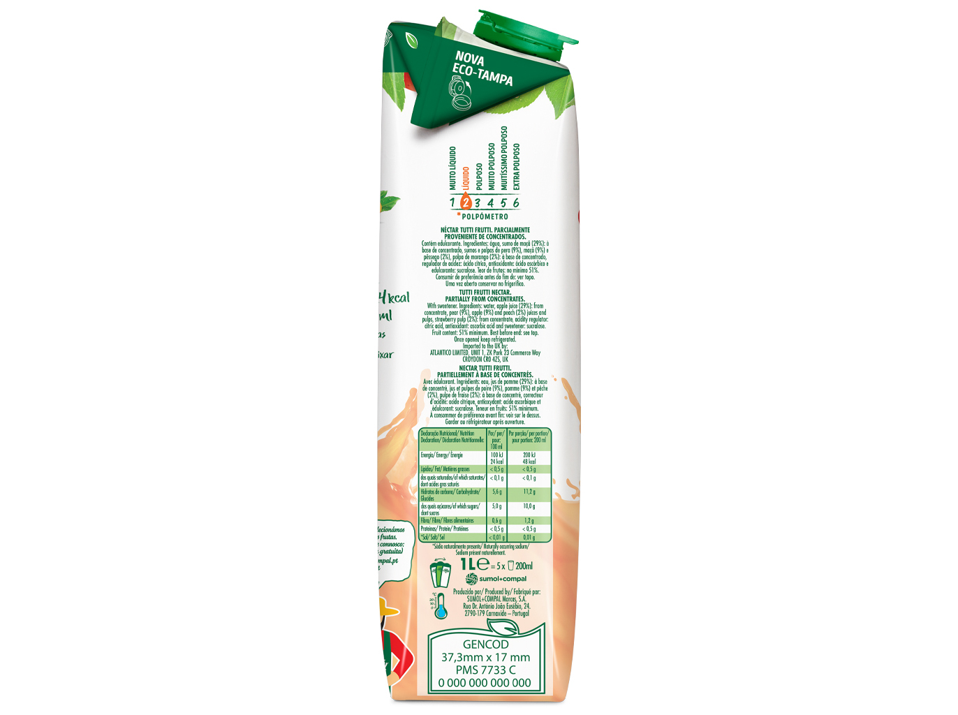 NECTAR COMPAL FAMÍLIA FRUTOS DO POMAR 1L