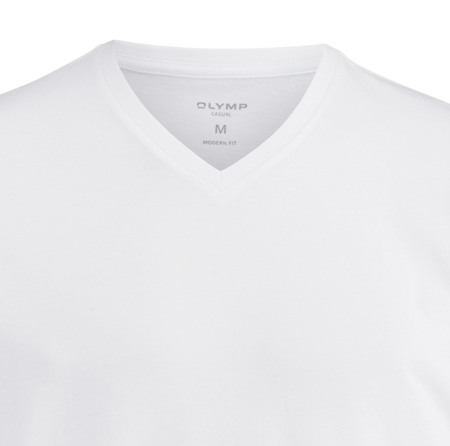 OLYMP T-Shirt, 3 Stk. V-Ausschnitt, modern fit, reine Baumwolle