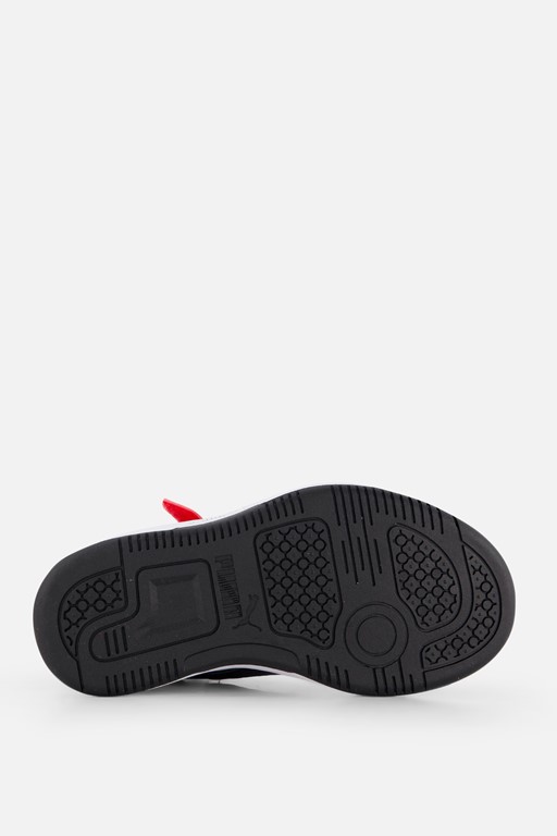 Puma Rebound V6 Mid Sneakers wit Imitatieleer