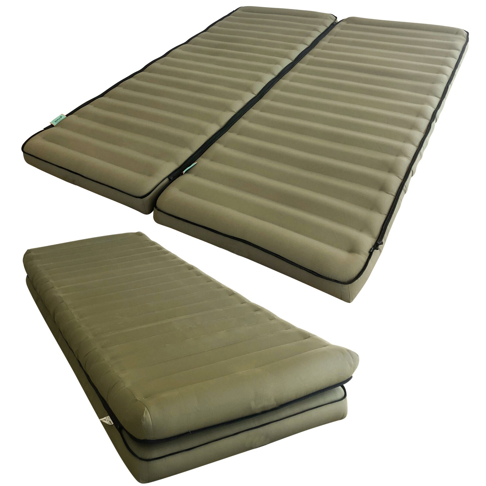 HUMAN COMFORT Luft Bett Chatou Isomatte Kasten Matratze Gäste 100% Baumwolle Farbe: Grün