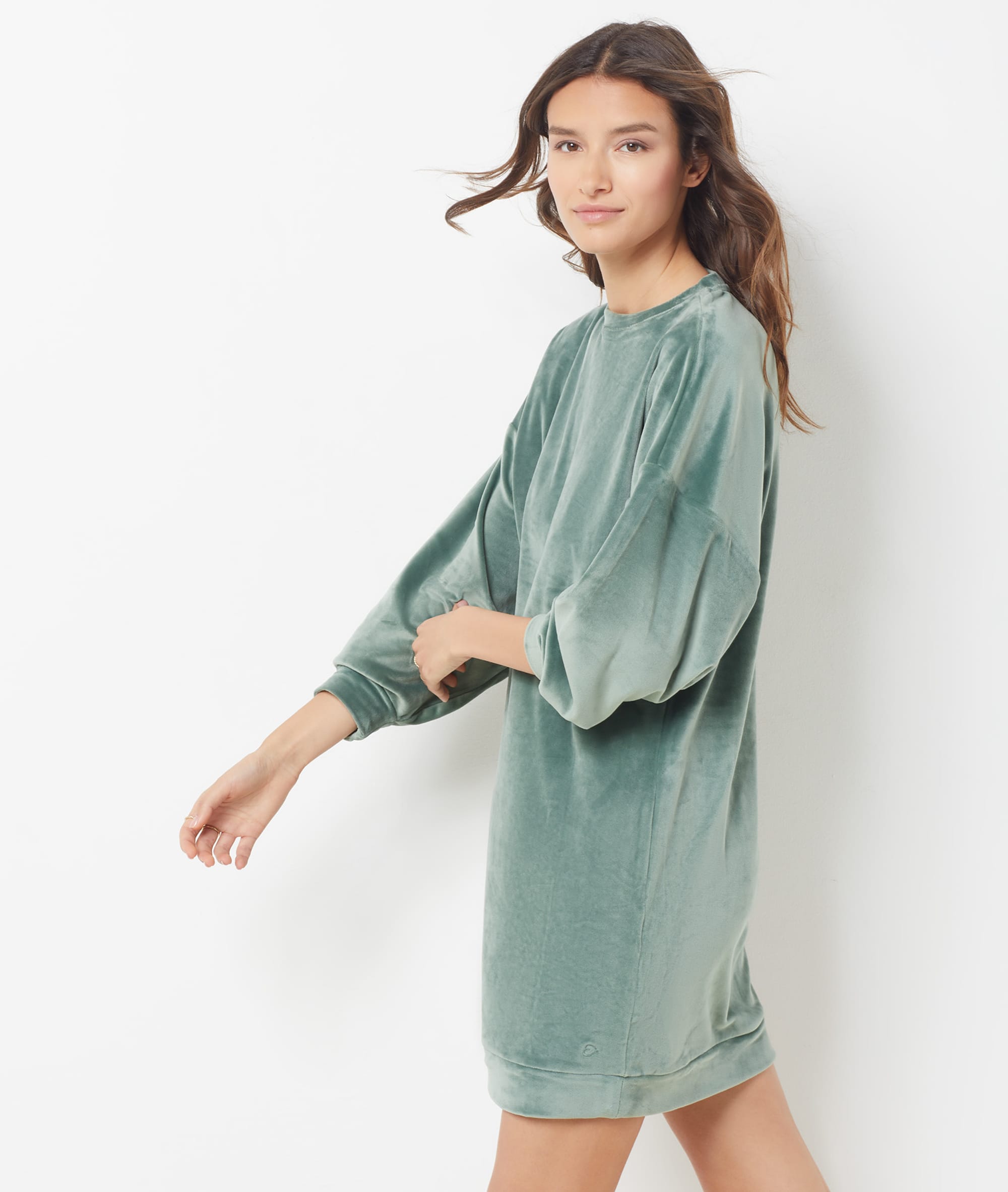 Chemise de nuit en velours