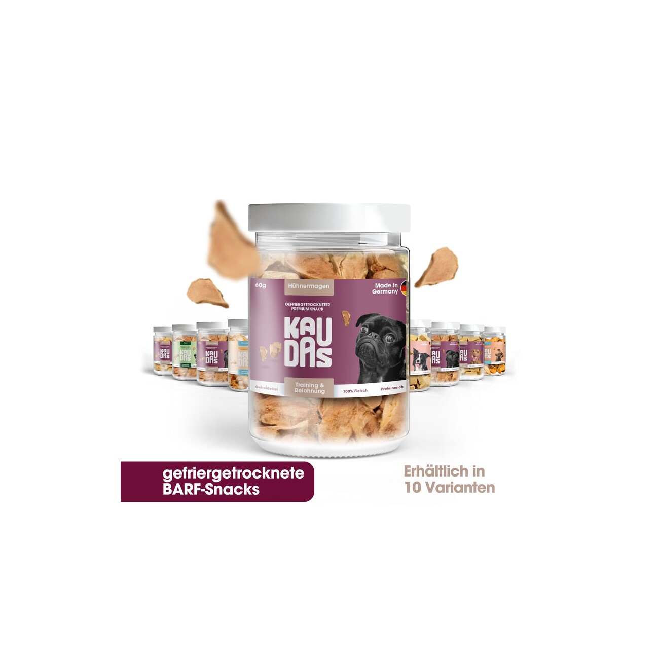 KAUDAS HühnermagenPur Natursnack 2x60 g