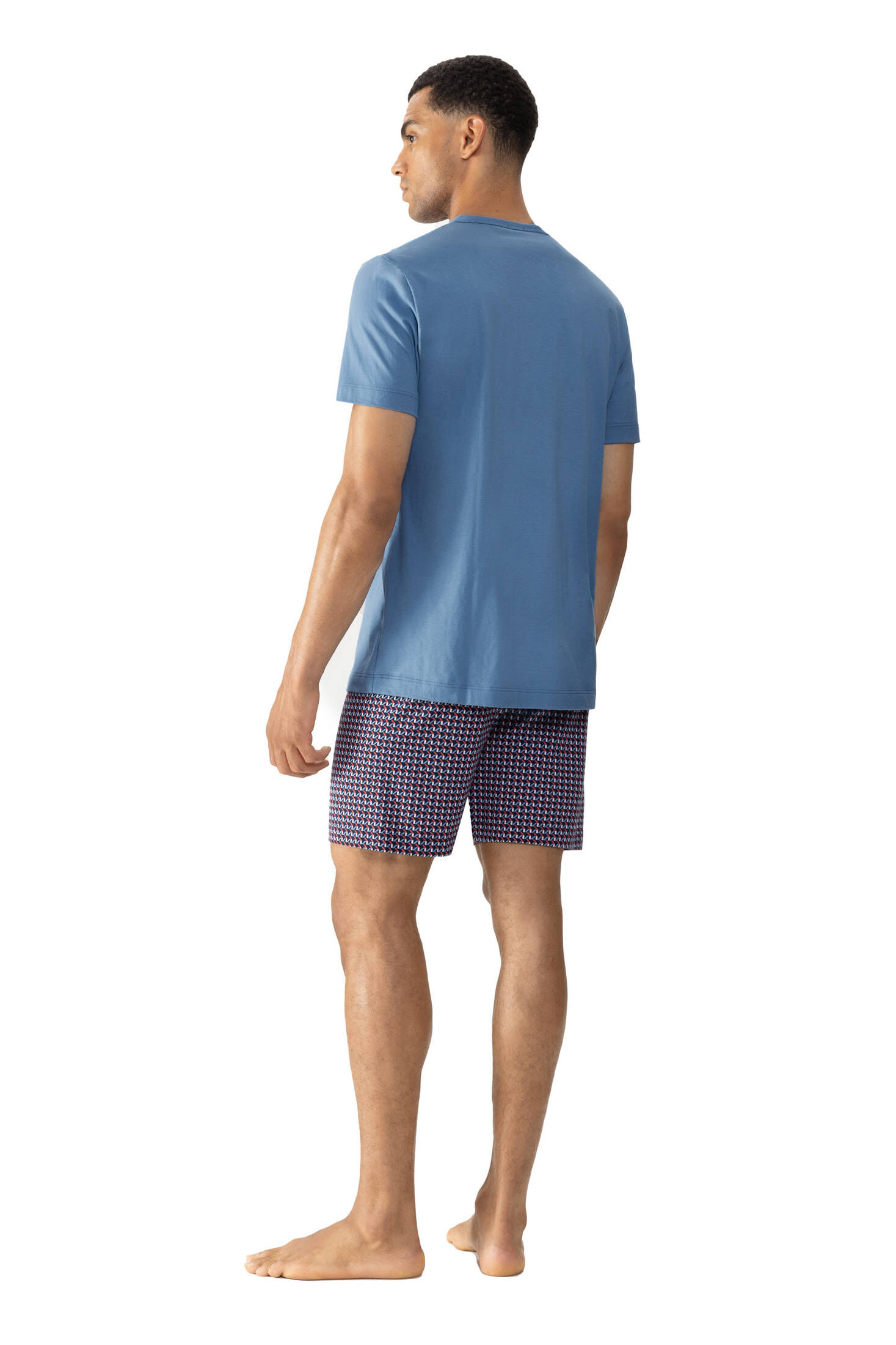 mey| Herren Schlafanzug Serie Diagonal Squares