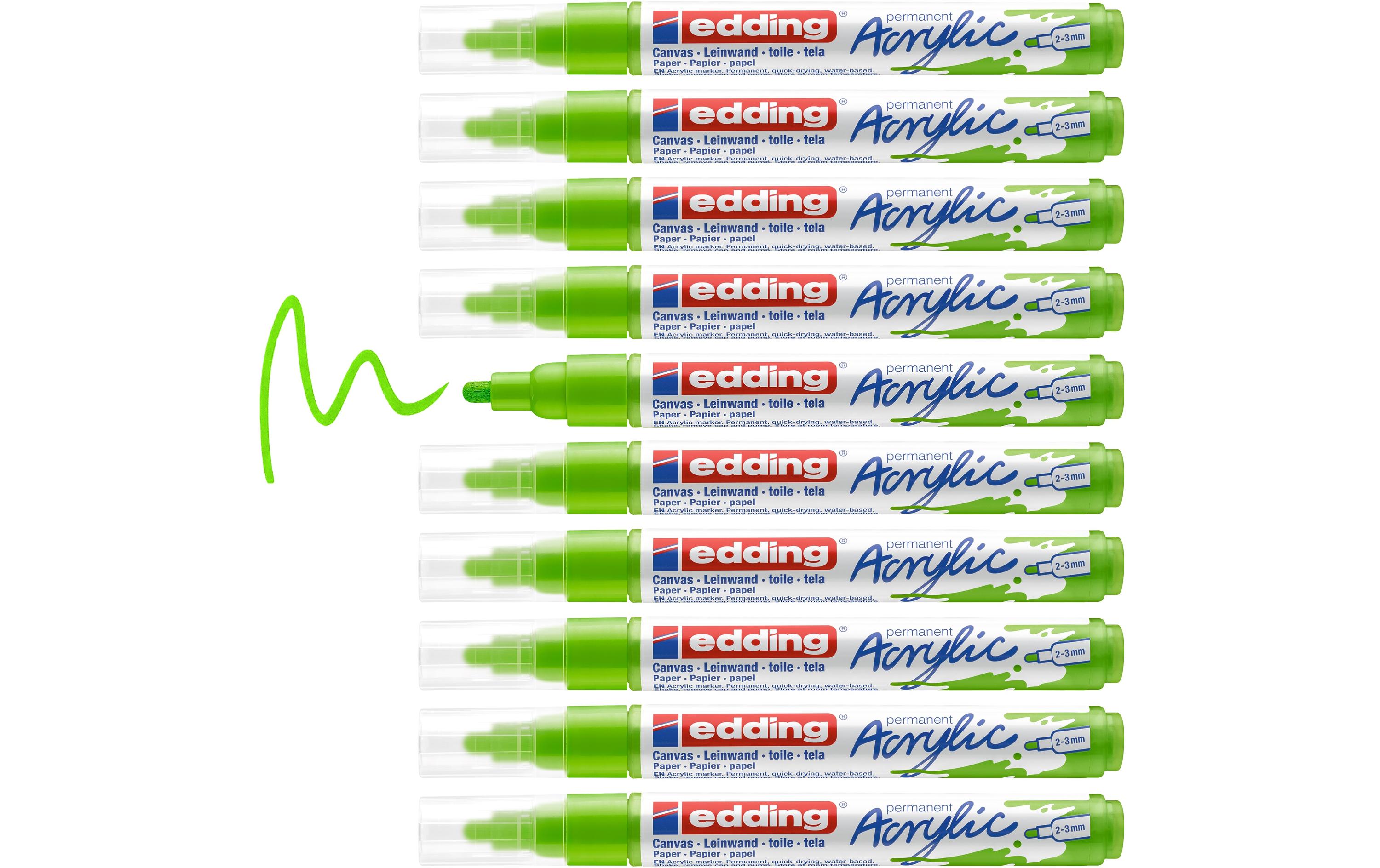 Acrylmarker 5100 Medium, GelbgrünSchnelltrocknende Acrylstifte