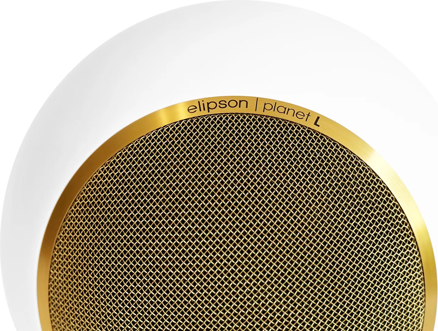 Elipson Planet L Performance Blanc mat Gold (la pièce) Enceintes bibliothèque