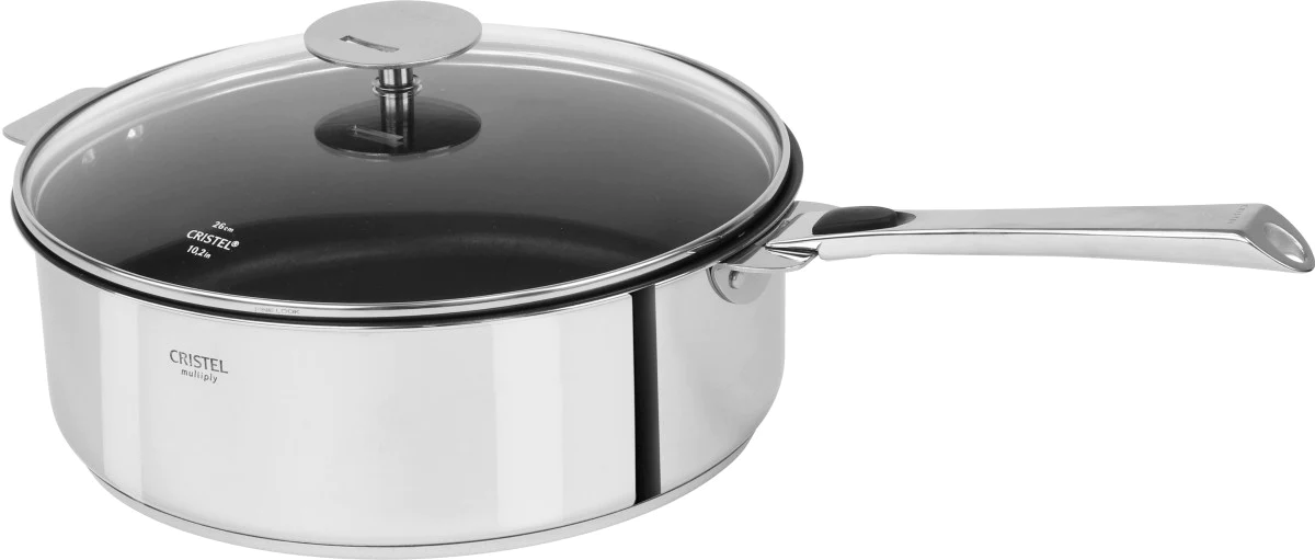 Sauteuse inox - anti-adhésif Exceliss Casteline amovible 26cm Cristel