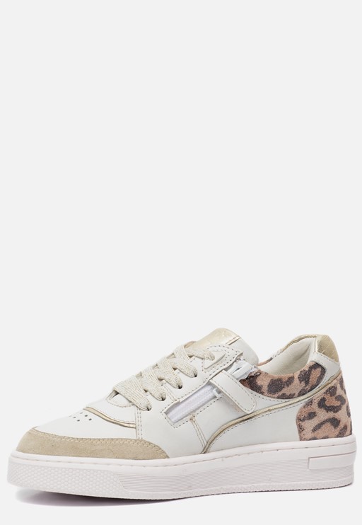 Muyters Retro Sneakers wit Leer