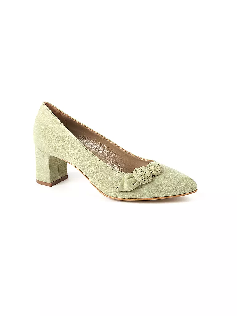 DIRNDL & BUA Trachtenschuhe - Pumps grün