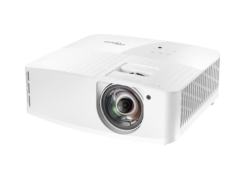 Optoma Kurzdistanzprojektor 4K400STx Heller True 4K UHD Short-Throw-Projektor für Klassenzimmer und Konferenzräume