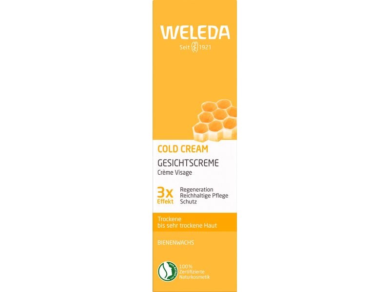 WELEDA Gesichtscrème Cold Cream 30 ml Natürliche Gesichtspflege regeneriert trockene Haut und schützt intensiv