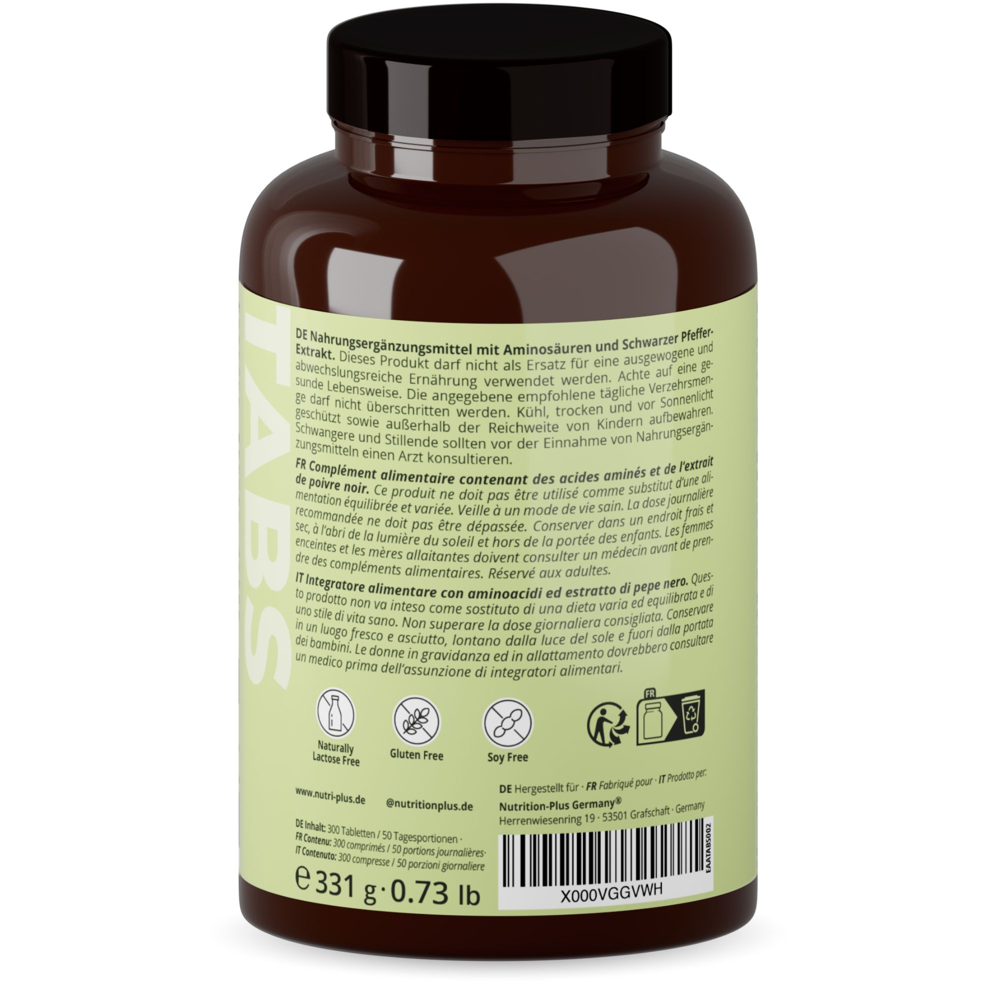 Nutri+ EAA Tabletten 6000 - Essentielle Aminosäuren Komplex