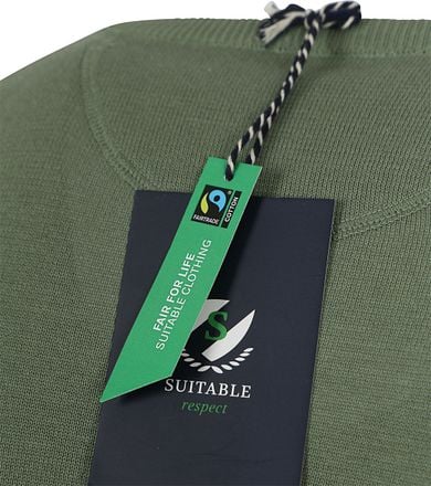Suitable Respect Vinir Pullover Mid Groen RSP-24PUV-GR kopen