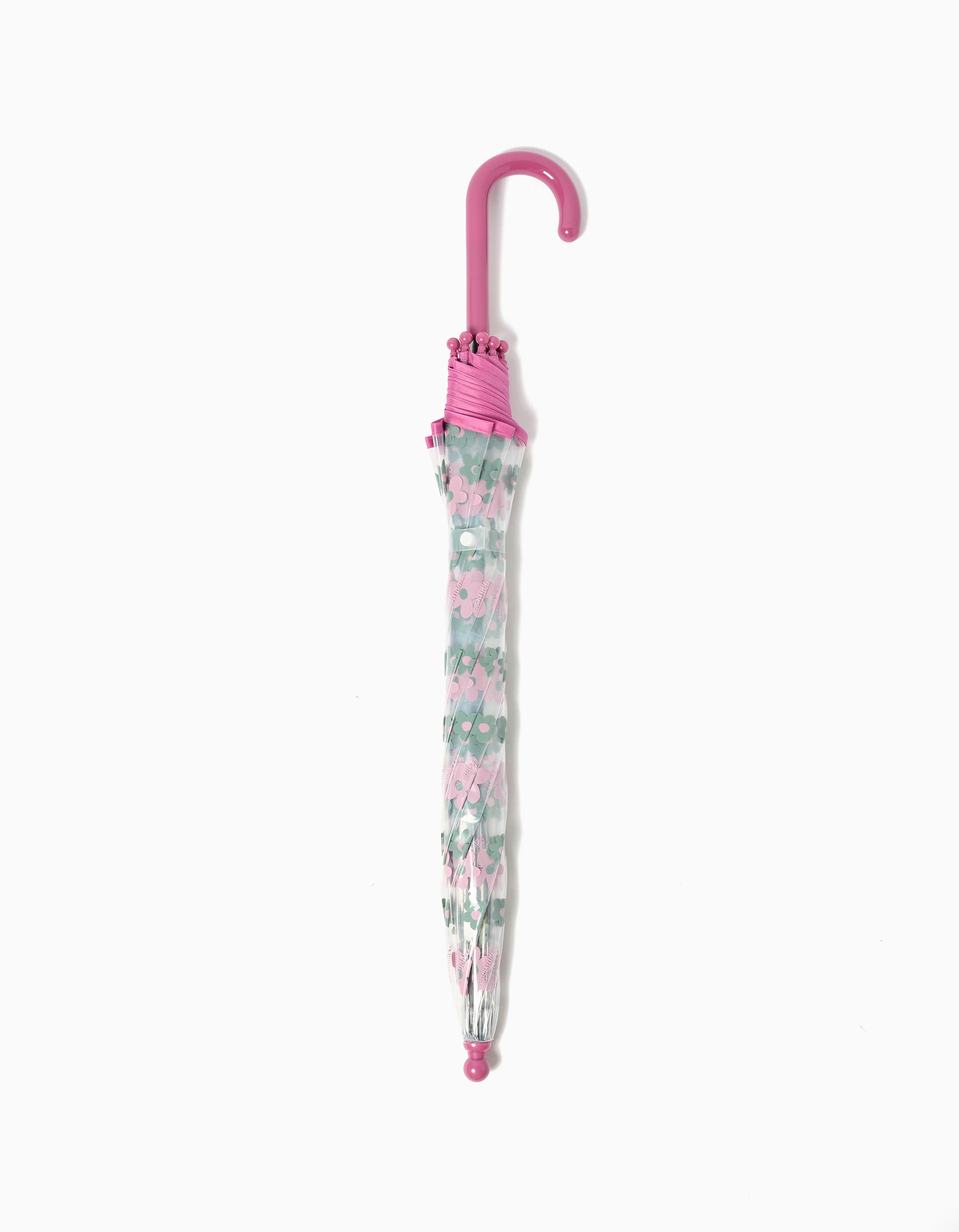 Guarda-chuva Transparente, Menina, Rosa